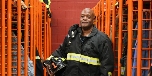 Photo of a firefighter