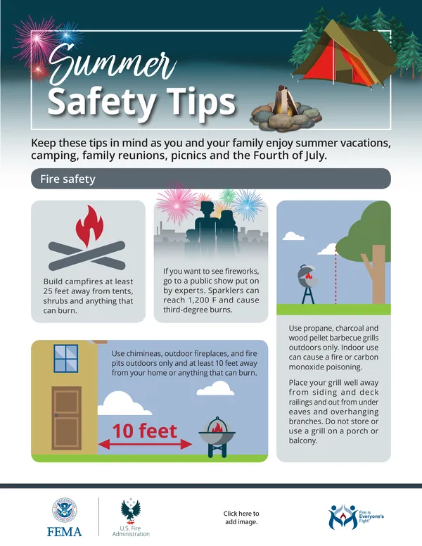 summer safety tips flyer